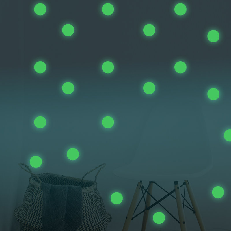 Décalcomanie murale à points lumineux