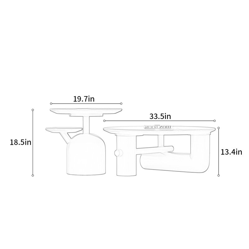 Table basse italienne de style minimaliste classique