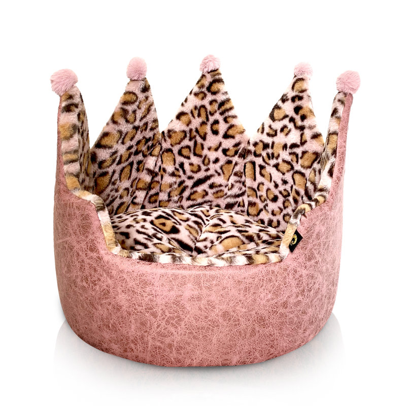 Lit couronne moulé Moultrie, Rose