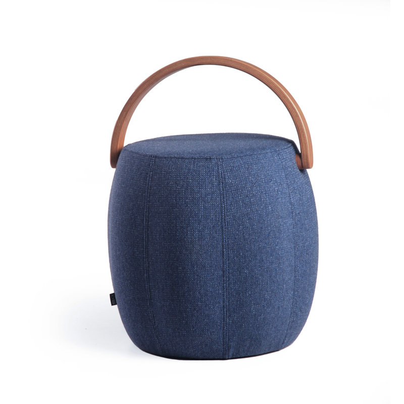Bakrac Round Pouf, Blue