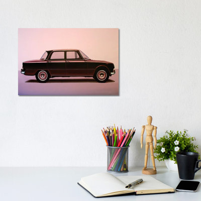 Alfa Romeo Giulia Super 1967 by Paul Meijering - Wrapped Canvas Print