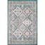 Tapis bleu à motif de performance Southwestern Shawna-283441011