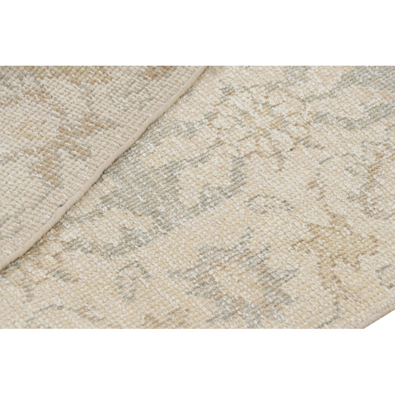 Hand Knotted Wool Geometric Area Rug, Rectangle 6' x 9'