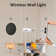 Rechargeable Battery Operated Wall Sconces With Wireless Remote, Dimmable Solar Eclipse Style Wall Light, 9 Color Modes, Cordless Indoor Wall Light For Bedroom And Living Room