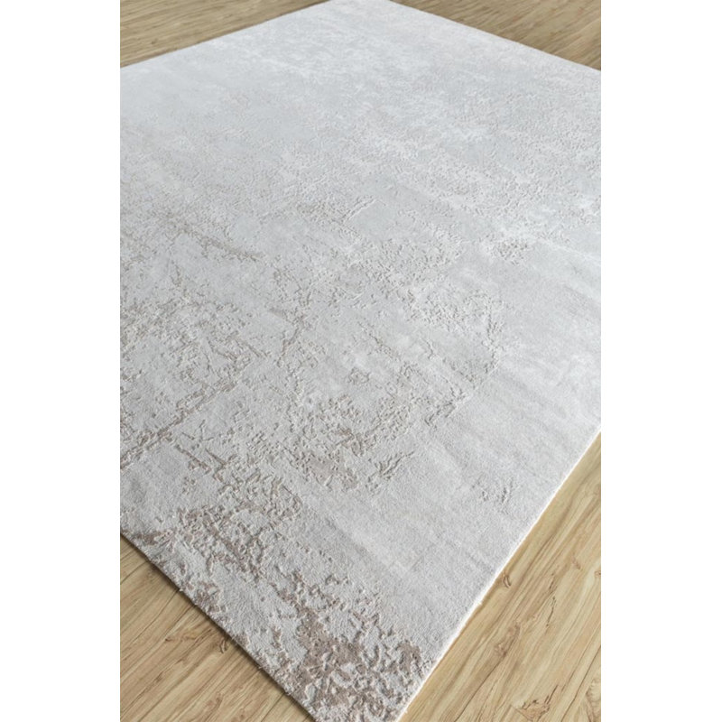 Contemporary One-of-a-Kind Rectangle 5'7" X 8'2" Hand Knotted Area Rug