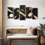 Ensemble 5 pièces d'outils de salon sur toile-356784461