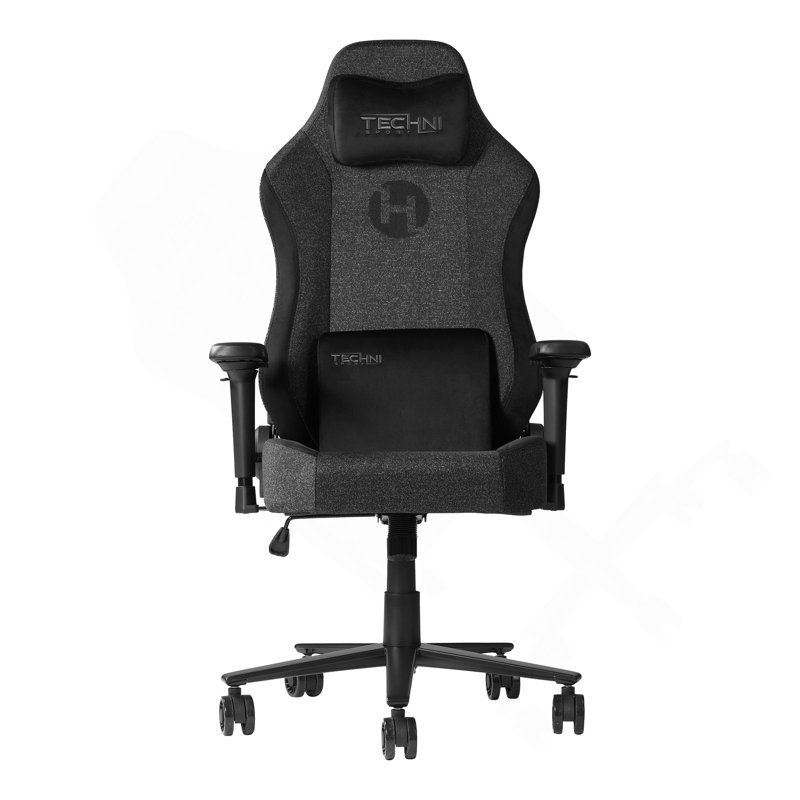 Techni Sport Fabric Memory Foam Gaming Chair, Beige
