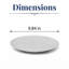 COUPE VITAL - Soucoupe ronde sans rebord en porcelaine de qualité supérieure IVOIRE-126618932