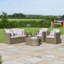 Balch 4 Seater Rounded Sofa Set