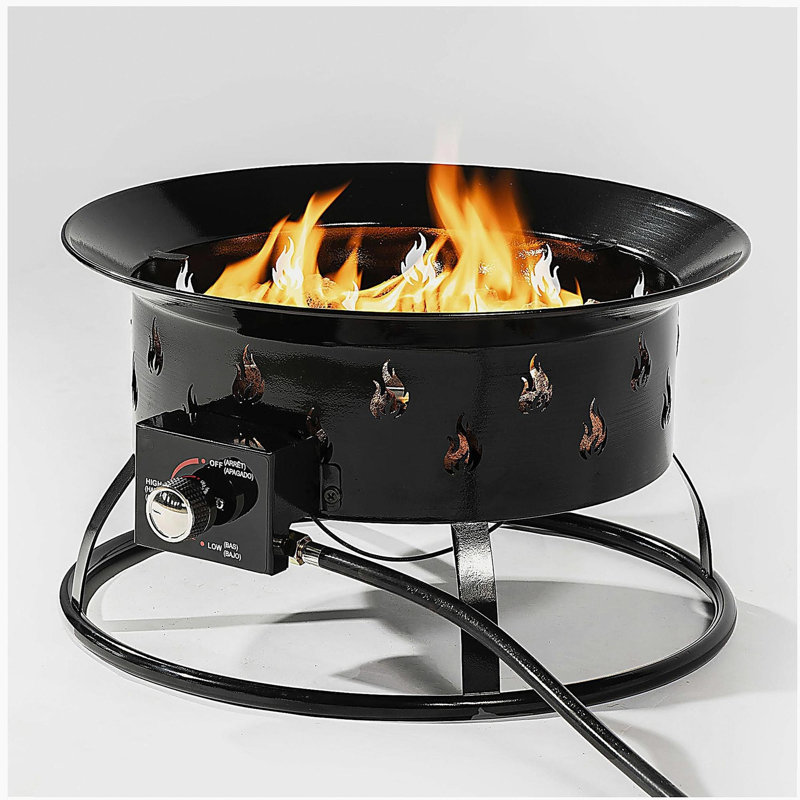 Mini Outdoor Portable Steel Camping Fire Pit with Lava Rock
