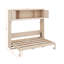 Grand lit escamotable avec armoires de rangement-827414156