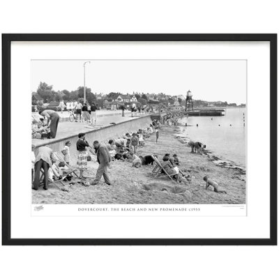 Dovercourt, The Beach And New Promenade C1955 by Francis Frith - Single Picture Frame Print