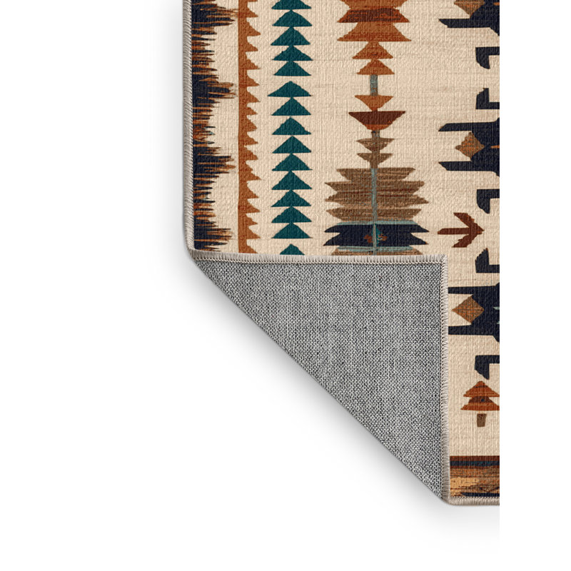  Tapis de style sud-ouest lavable Armadillo, Rectangle 8 pi x 12 pi