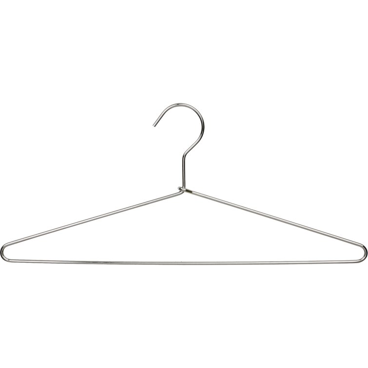 8 Quality Hangers Heavy Duty Metal Suit Hanger Coat Hangers with Polished  Chrome (Suit Coat Hanger)