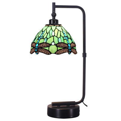 Lampe de table ajustable Tiffany Green