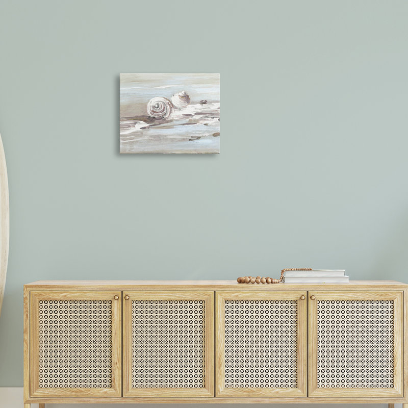 Coquillages de plage Still brossé, Plaque murale, H 20 po x l 20 po x P 1,5 po