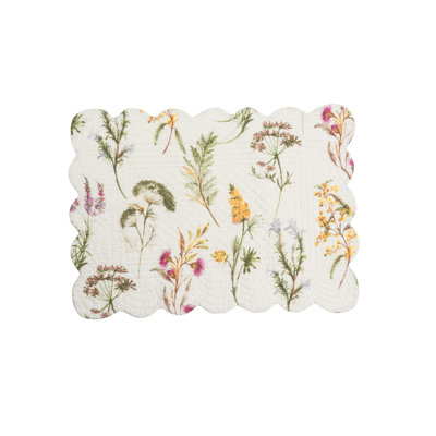 Egremt Cotton Floral Rectangle Placemat