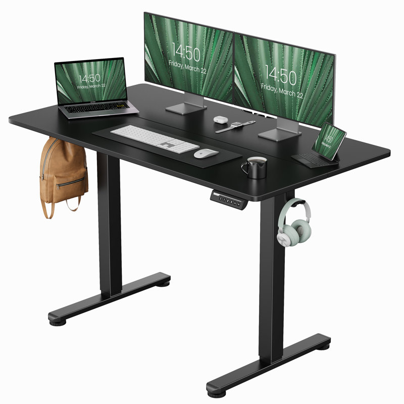 Bureau debout à hauteur ajustable l 28,35 po Arnfred, Noir