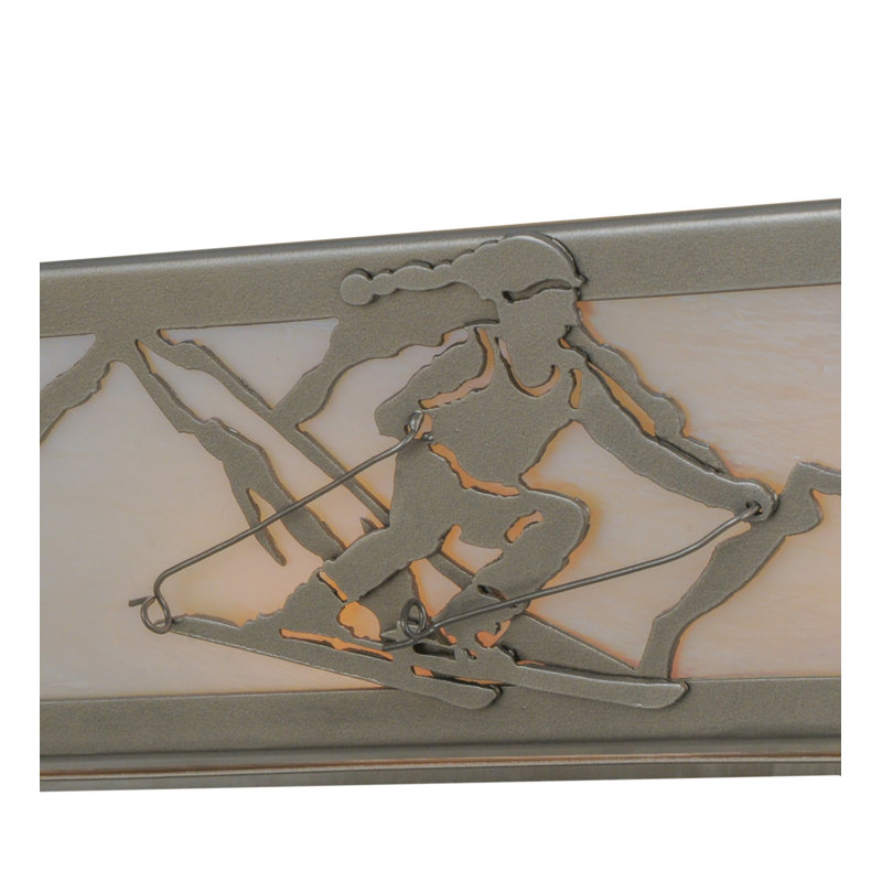 Rustic Lodge 4 - Light Bath Bar, Nickel