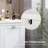 Bathroom Storage Cabinet - Tilt-Out Laundry Sorter White Generous For Towels & Accessories , Damp- Toppling 30" W X 16.21" D 27.5" H Abundant Space With Coating 27.5