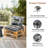  Outdoor Chair Cushions Set 24"X24"X4",16"X24"X5",All-Weather Patio Furniture Cushions With High Resilience Foam, Indoor Outdoor Seat & Back Cushion For Patio,Garden,Sunroom,Pattern-158574649-158574652