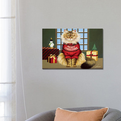 Squeekys Christmas 1 Piece Wrapped Canvas Painting