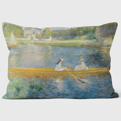 The Skiff (La Yole) - Pierre-Auguste Renoir - National Gallery Cushion