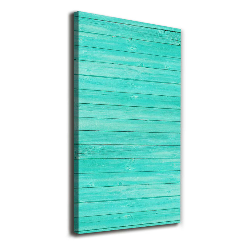 Green Boards - Wrapped Canvas Print