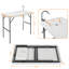 Cadre de cuisine d'extérieur portatif pliable 37 po