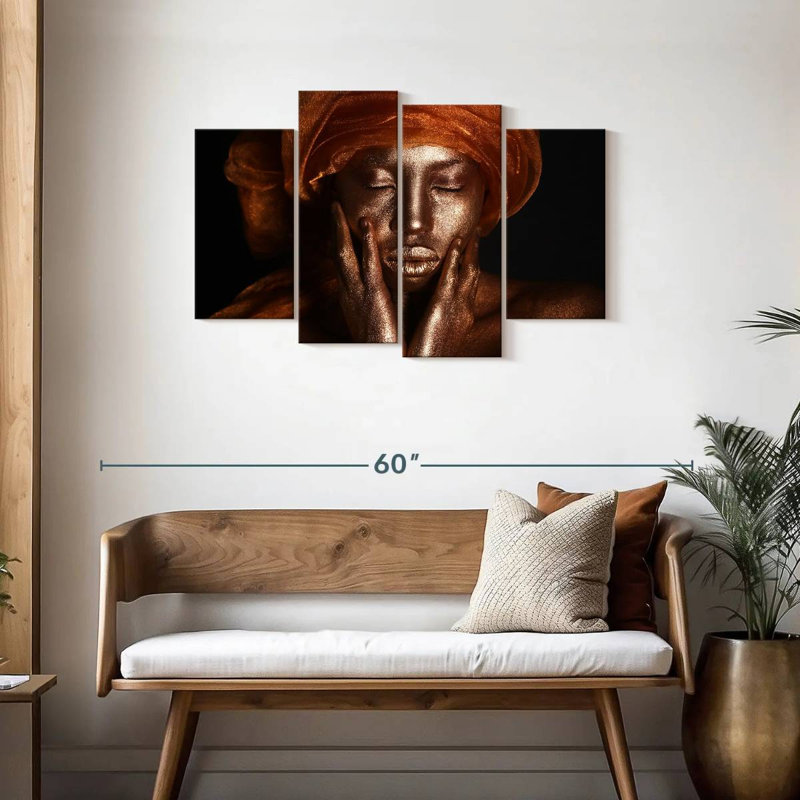 Beauté dorée Leisha, H 27 po x l 43 po