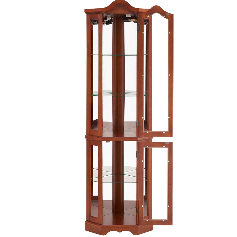 Armoire de coin en noyer