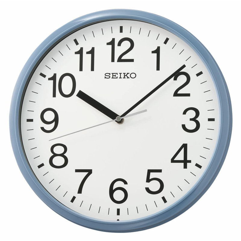 QXA756LLH Wall Clock, Blue, Blue
