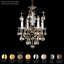 New Orleans 4 Light 12in x 16.5in Pendant in Polished Gold with Clear Heritage Handcut Crystals-83913603-83913626