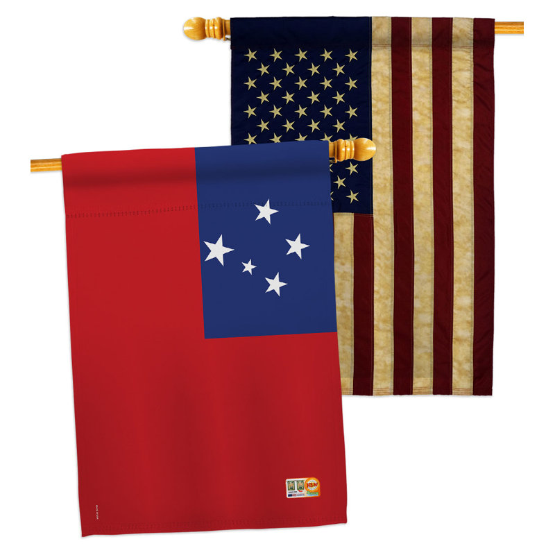 Drapeau décoratif 3 pi 3 po x 2 pi 3 pi Polyester