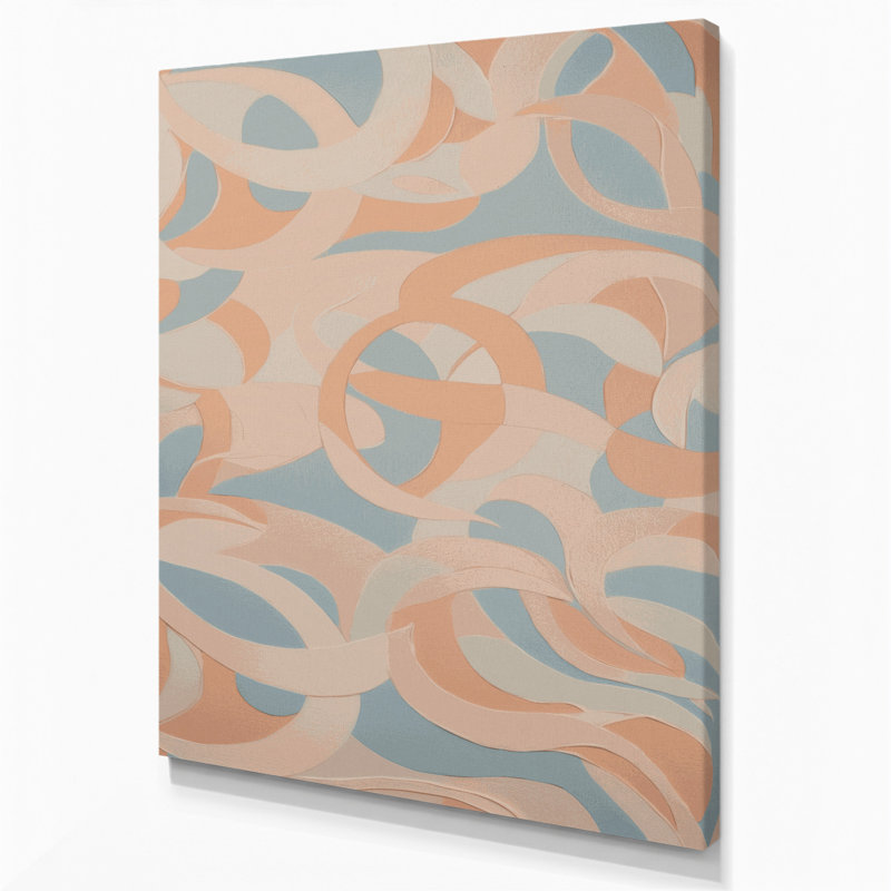 Abstract Shapes 33 Gray Canvas Wall Art, 18" H x 12" W
