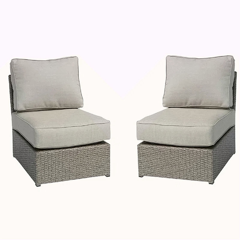 Chaise de patio entièrement assemblée avec coussins