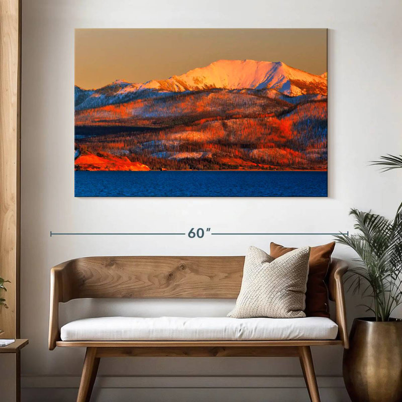 Alvord Orange Casted Yellowstone, 34'' H x 51'' W