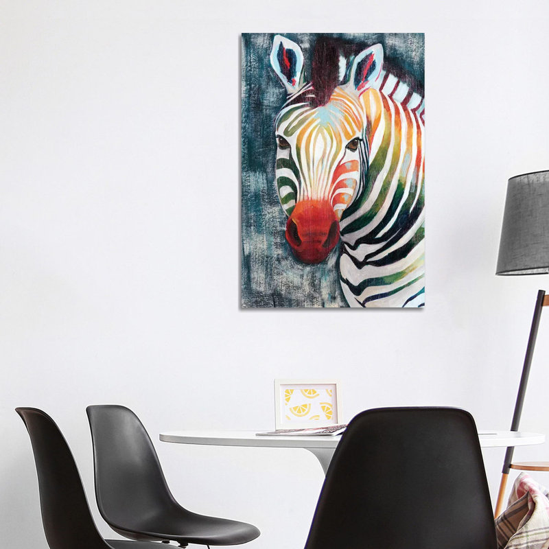 Prism Zebra II by Grace Popp - Wrapped Canvas Gallery-Wrapped Canvas Giclée, 101.6cm H x 66.04cm W