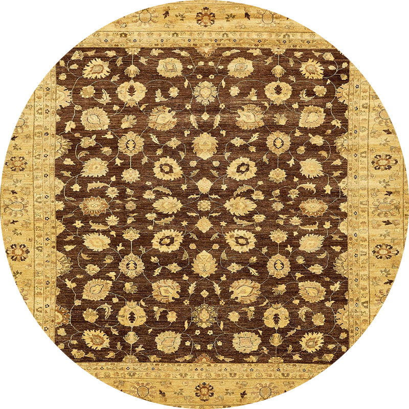 Tapis abstrait moderne 460, Rond 5 pi