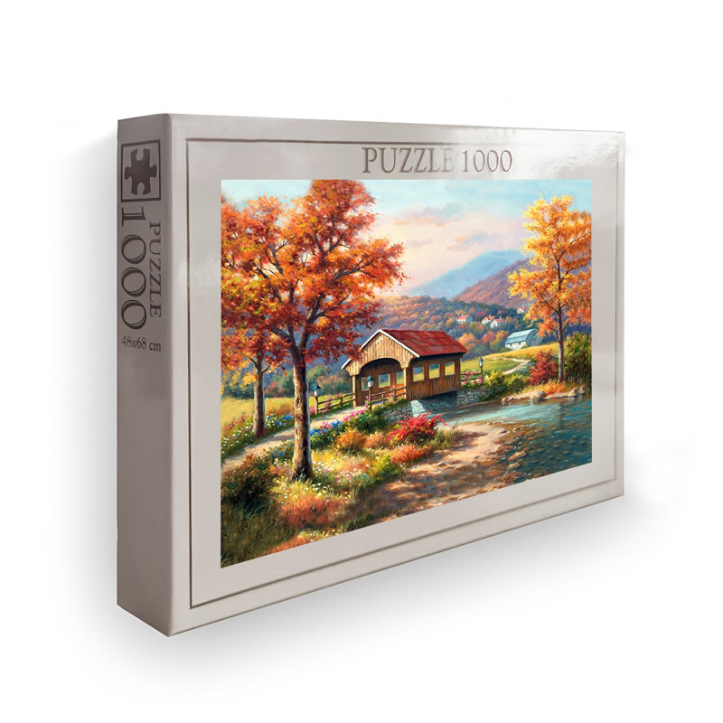 1000-Piece Jigsaw Puzzle, 26.8 x 18.9 inches | High-Quality 100% Cardboard, Vibrant Design | Perfect for Family Fun, Stress Relief & Educational Play | Gift for Adults & Kids | Box Size: 13.2 x 9.1 x 2.0 inches