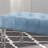 Blue Velvet Bench With Acrylic Legs For Bedroom Decoration Stylish And Button- Surface-2036082870