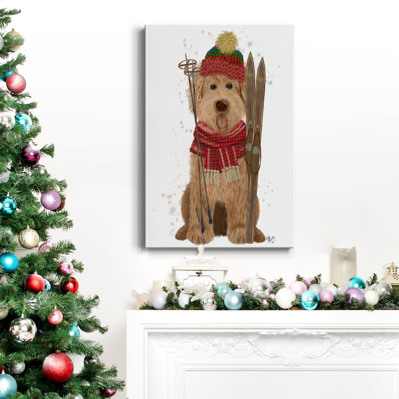 Toile tendue Goldendoodle, H 12 po x l 8 po x P 1,5 po
