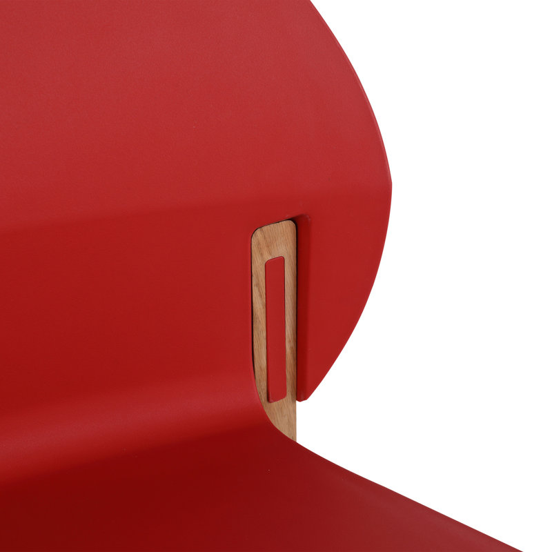 Ensemble de 4 chaises, Cramoisi