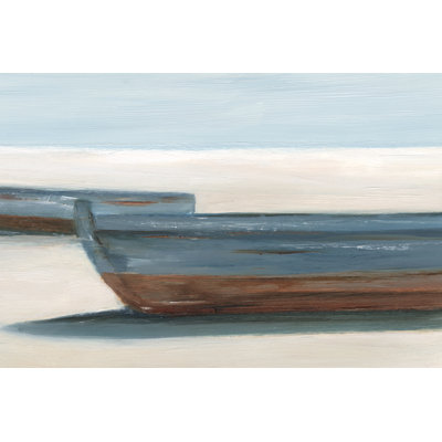 Tavonta Beached Blue Boats II by Ethan Harper - Wrapped Canvas Print