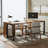 Walnut Rectangular Solid Wood Executive desk-1155903656