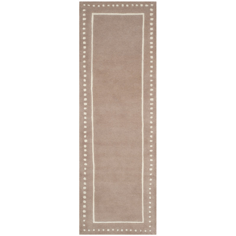 Cruz Hand Tufted Wool Polka Dots Rug, Runner 2'3" x 7'