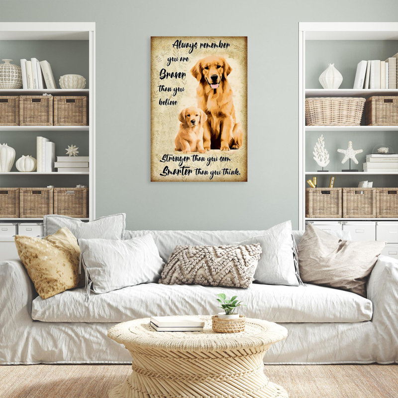 Impression sur toile Kumrie You Are Braver Than You Believe, H 36 po x l 24 po x P 1,25 po