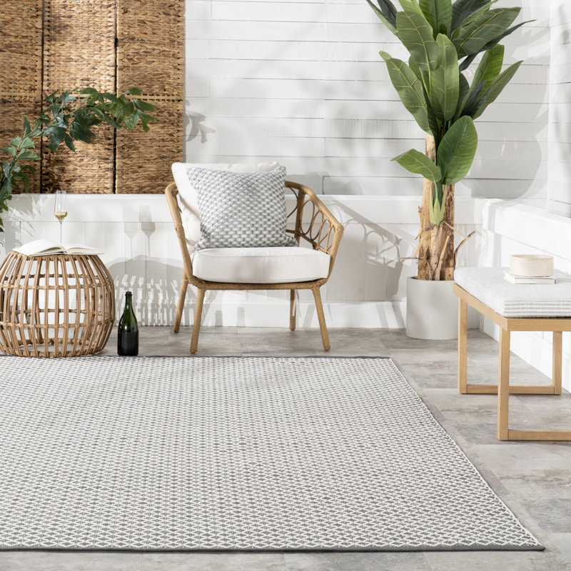 Home Conservatory Trellis Handwoven Indoor/Outdoor Area Rug, Runner 2'6" x 8'