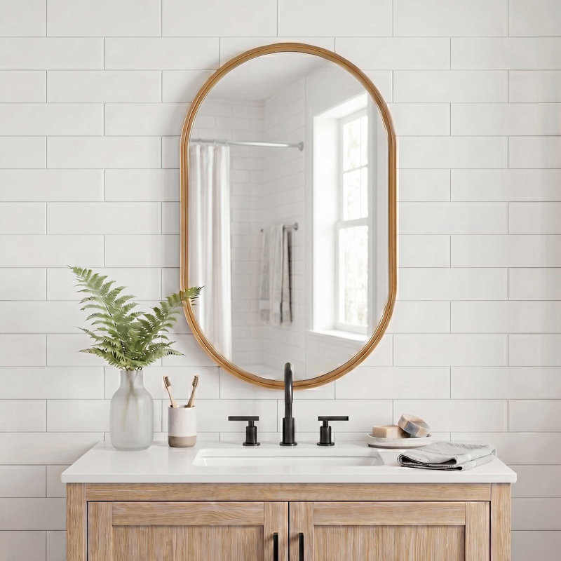  Miroir mural 35 po H