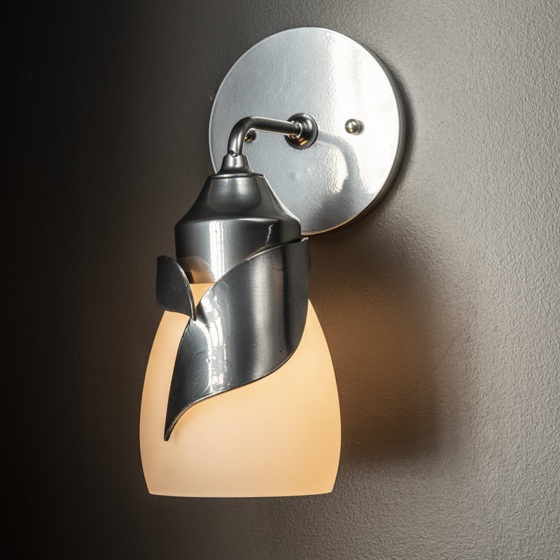 Lapas 1 - Light Dimmable Bath Sconce, Opal White, Sterling
